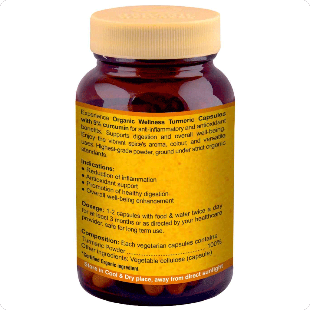 Turmeric Capsules - 5% Curcumin OW-HS-TC-5