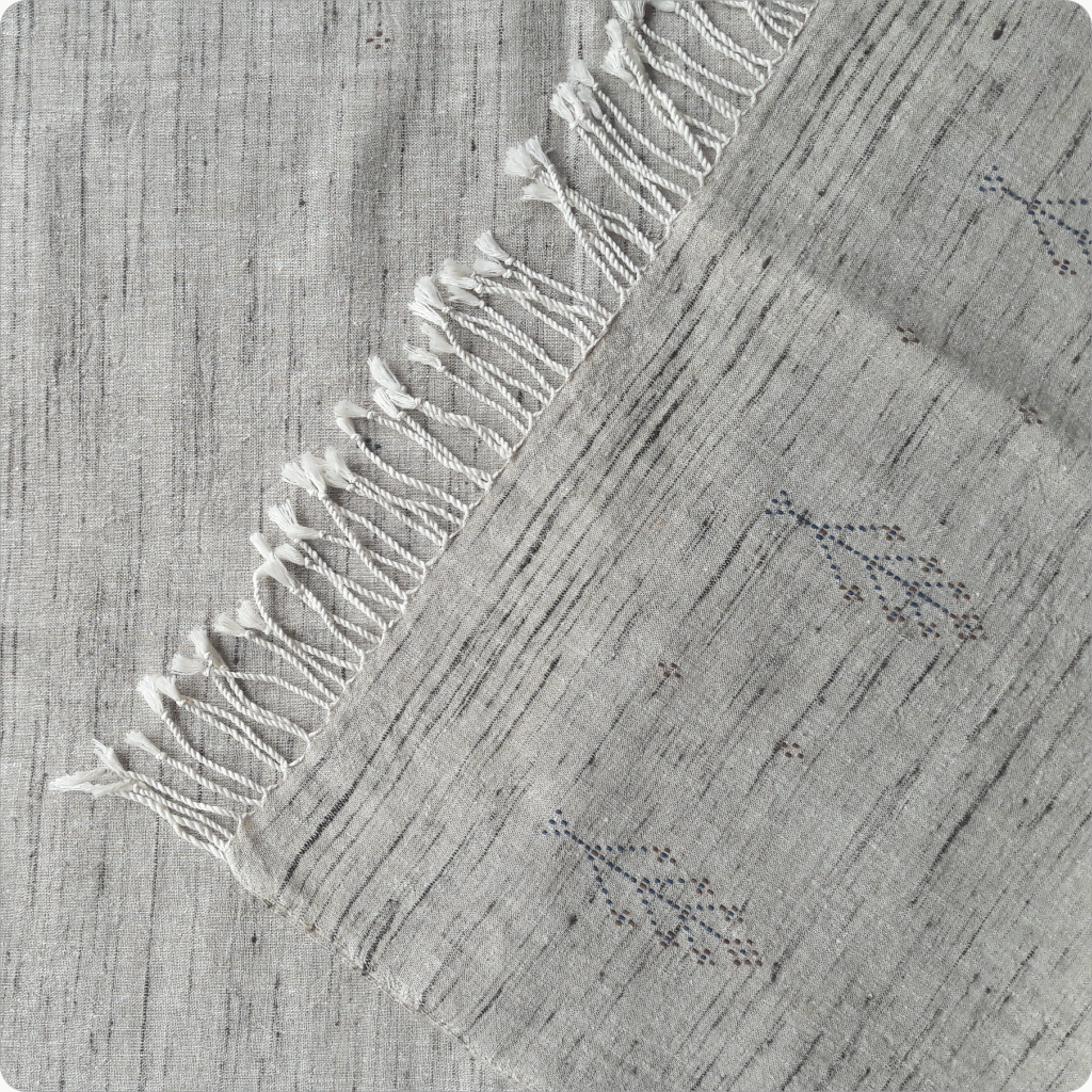 Tangaliya weave Tussar silk Kala cotton Stole