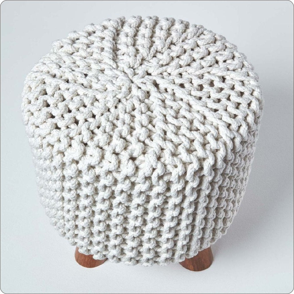 Foot Stool home décor round pouf ottoman