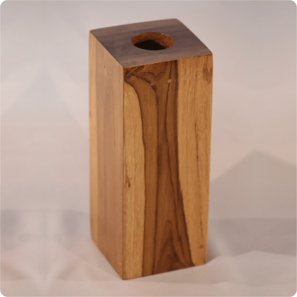 Teak wood Candle Holder for Home Décor