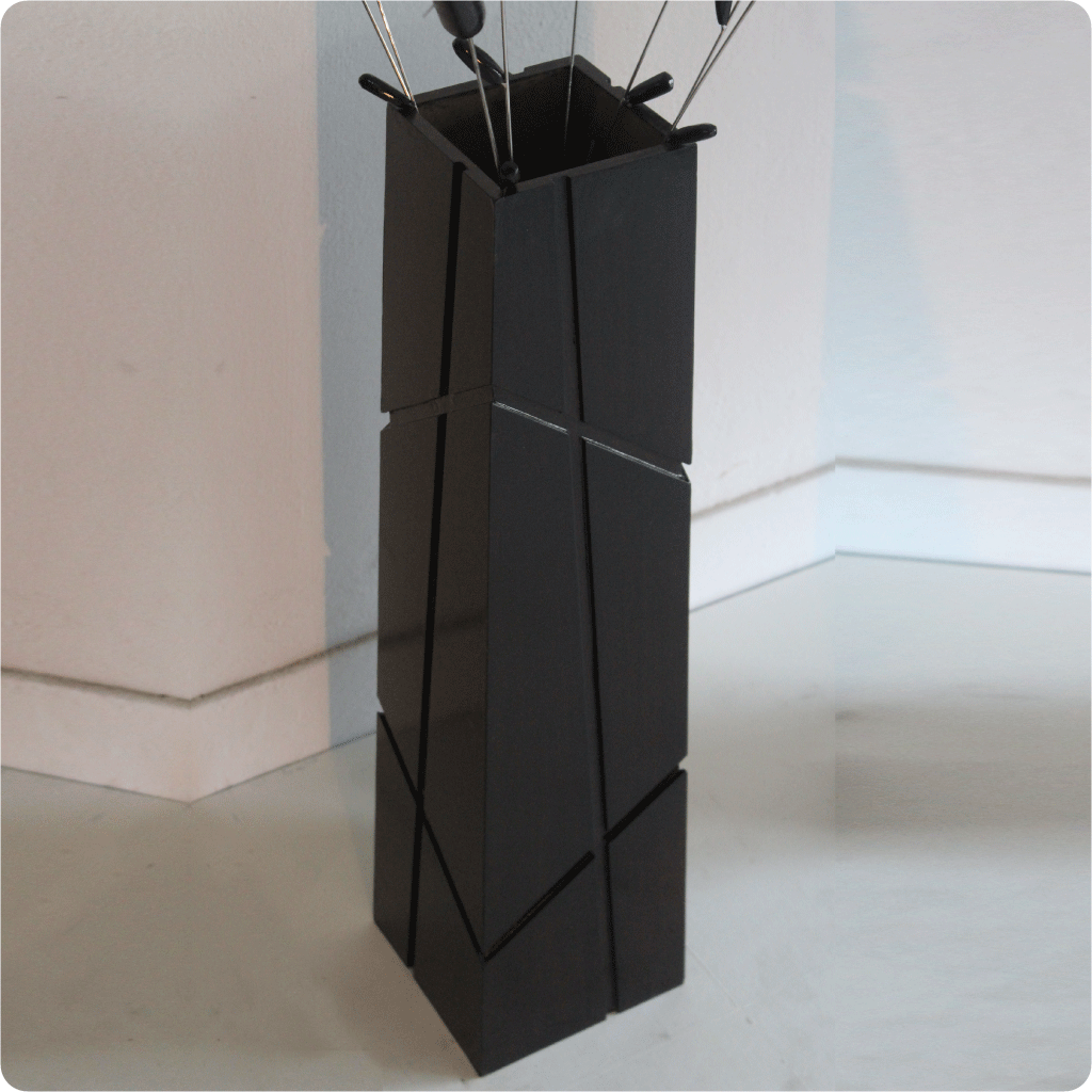MDF wood Handmade Rustic Wooden Floor Vase