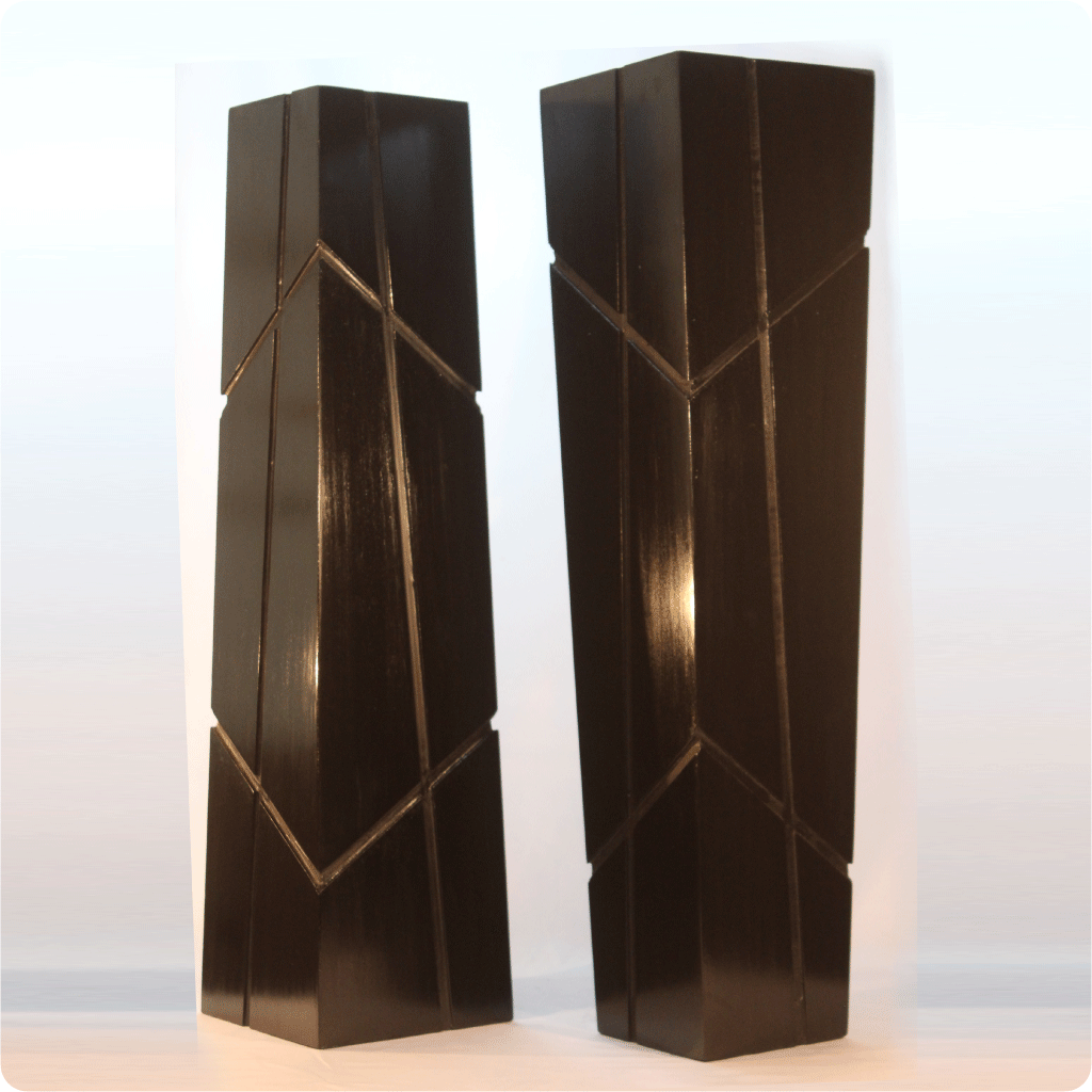 MDF wood Handmade Rustic Wooden Floor Vase