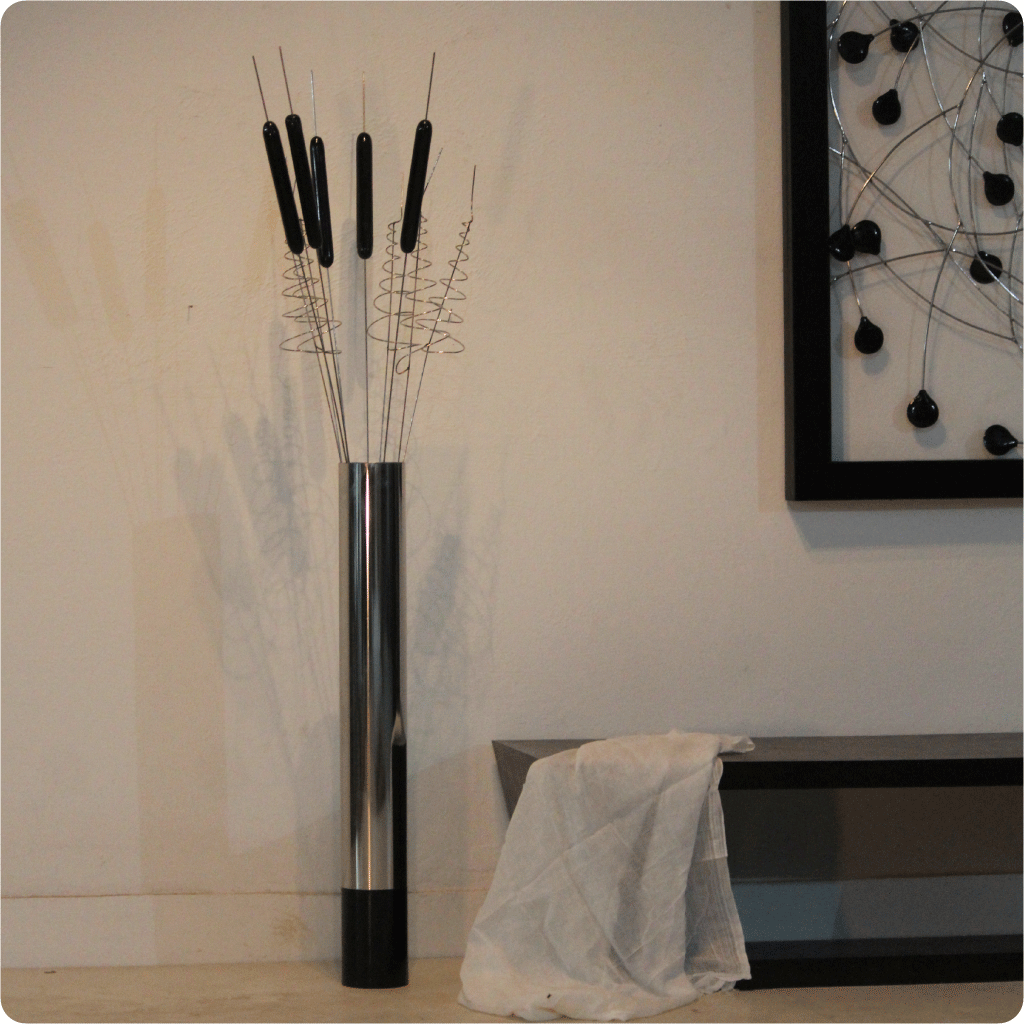 Mango wood Handmade Rustic Wooden Floor Vase
