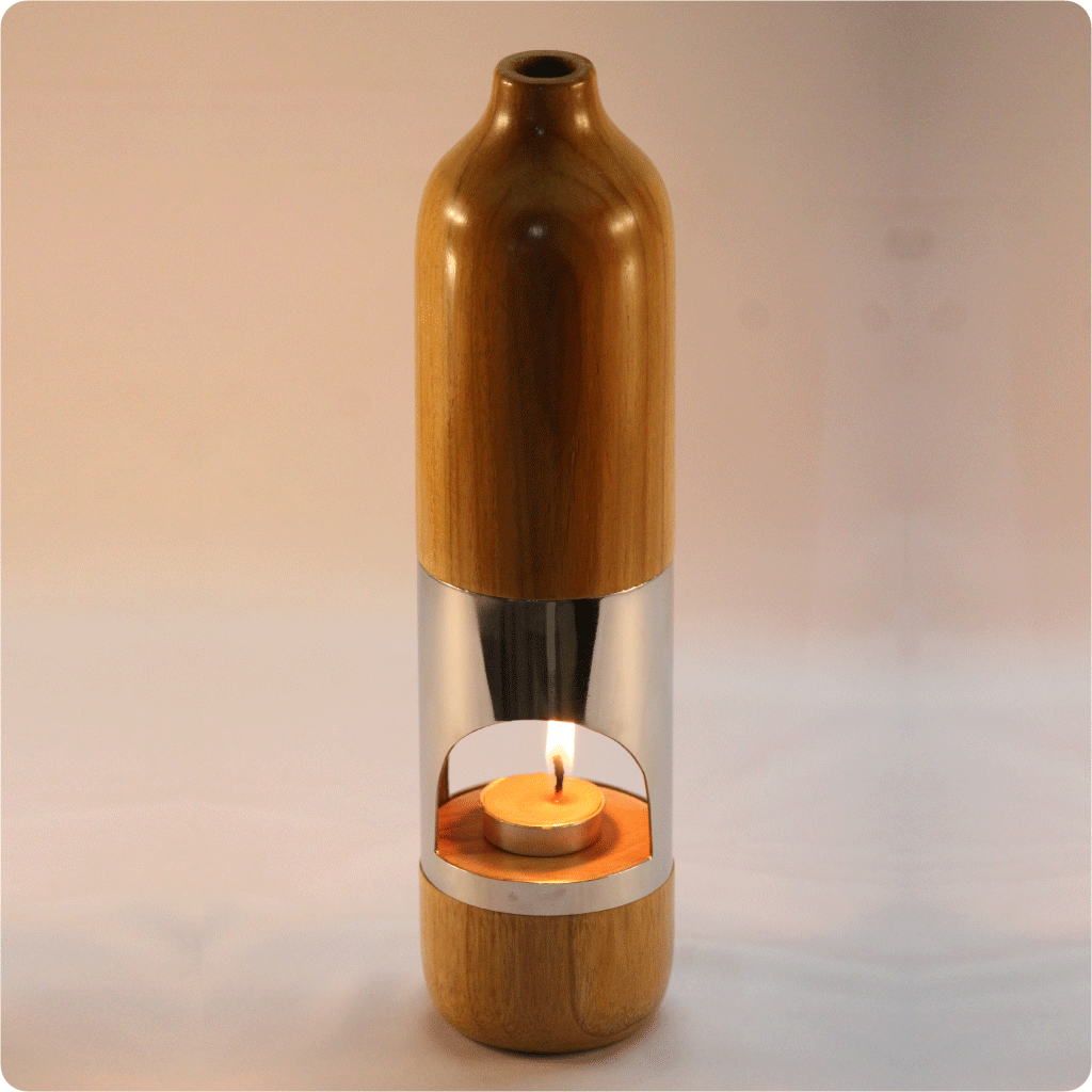 Teak wood Handmade Rustic Wooden Oil Diffuser