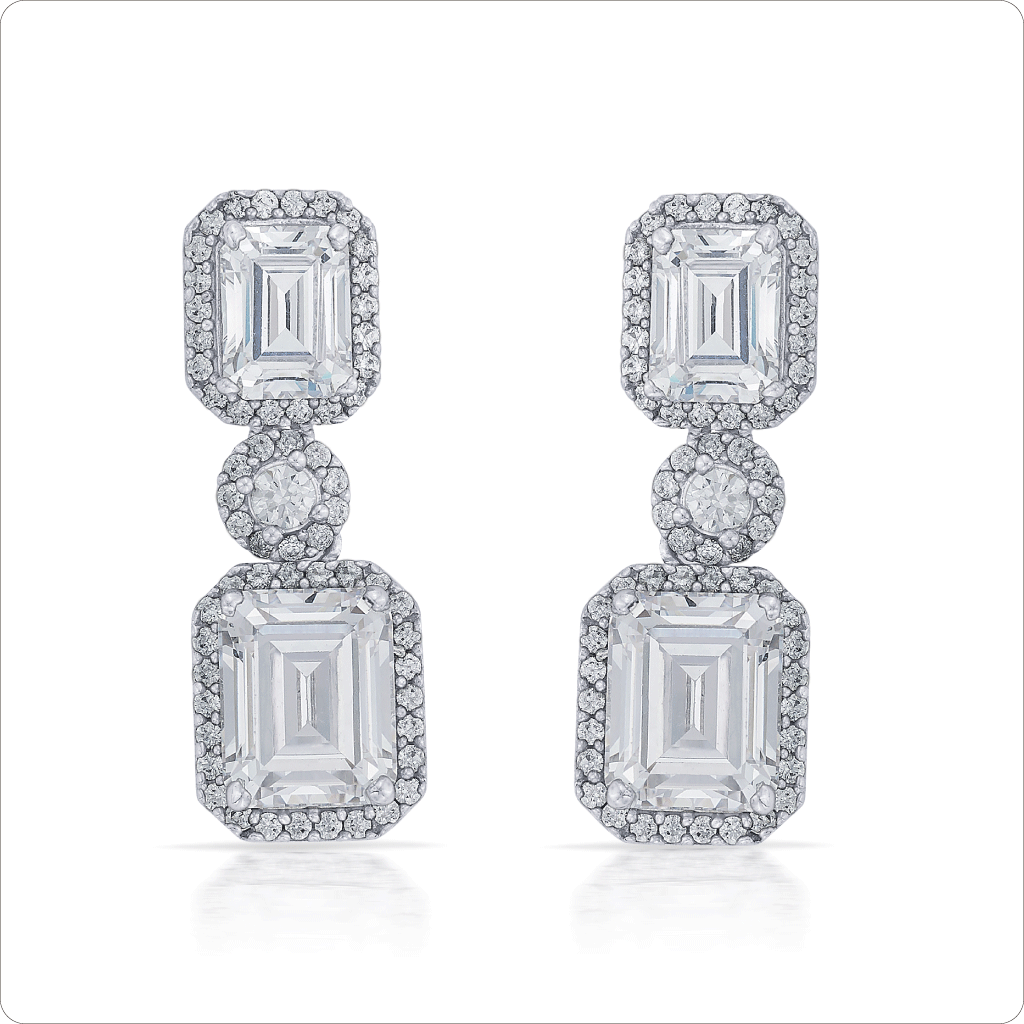 Premium crystal square danging stones