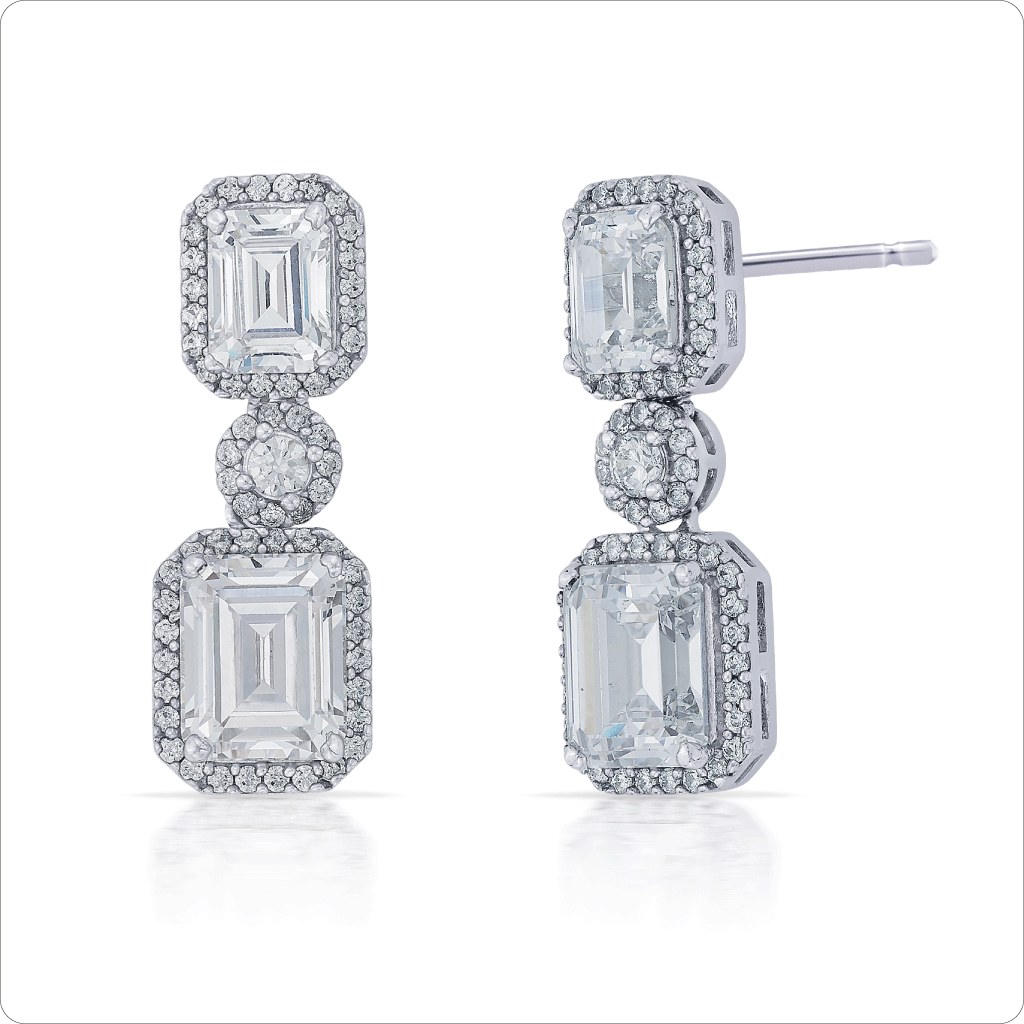 Premium crystal square danging stones