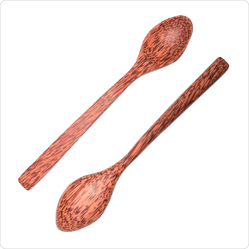 Real coconut wood Spoon set (2 Pack)