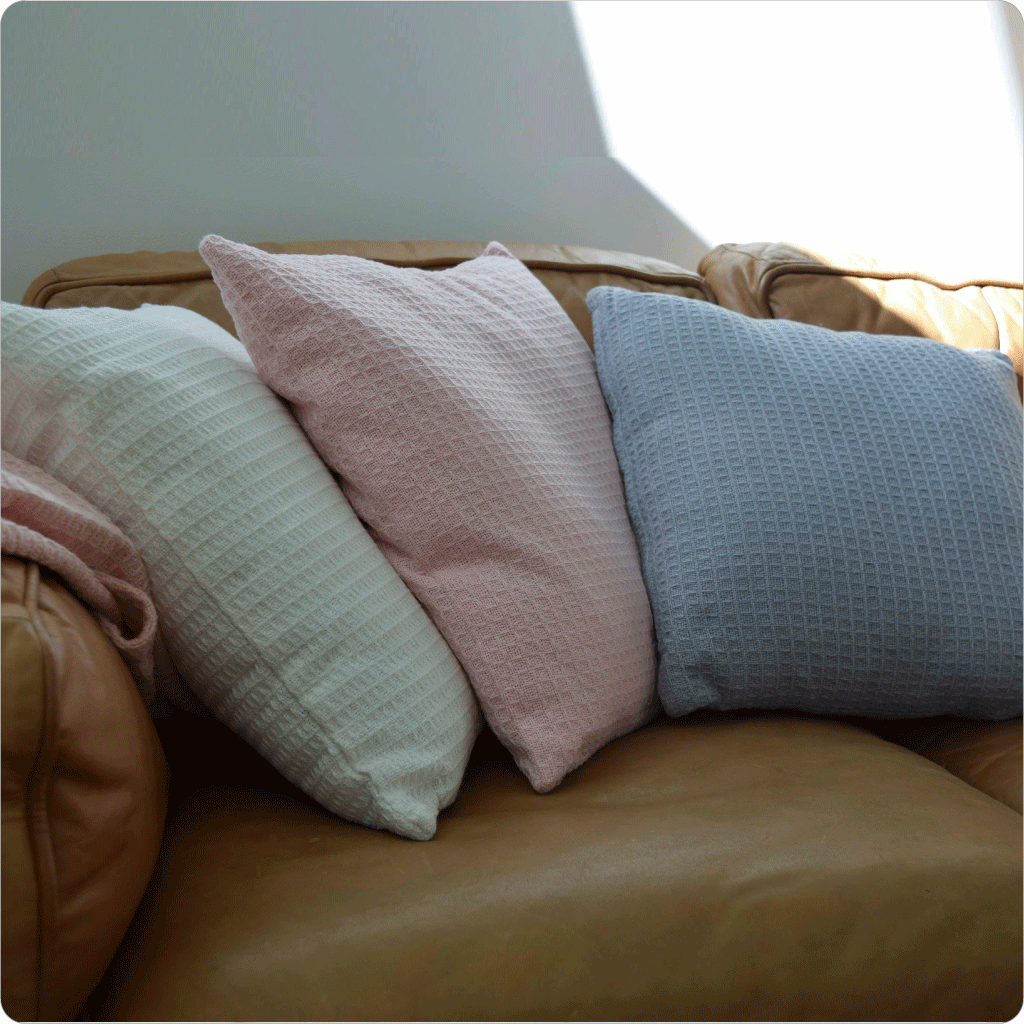 ORGANIC HANDLOOM CUSHION- KOALA GREY