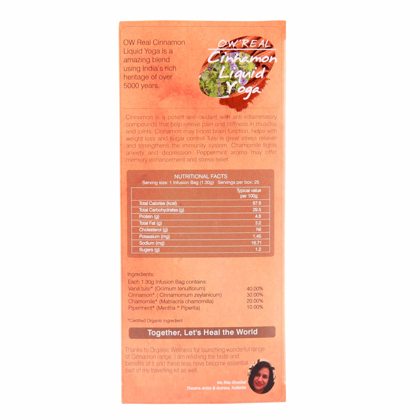 Real Cinnamon Liquid Yoga Tea Bags