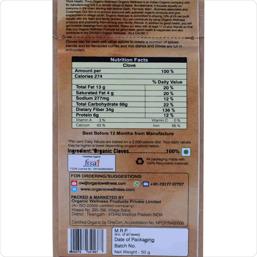 Clove Whole Natural