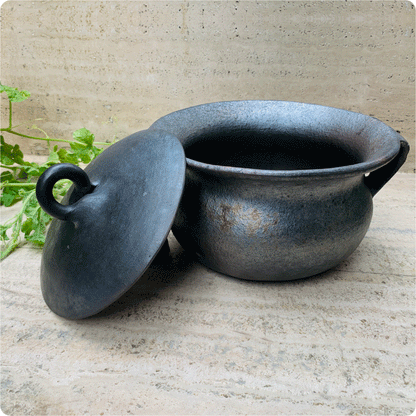 Earthenware Longpi pottery Clay Small Cooking Pot Medium