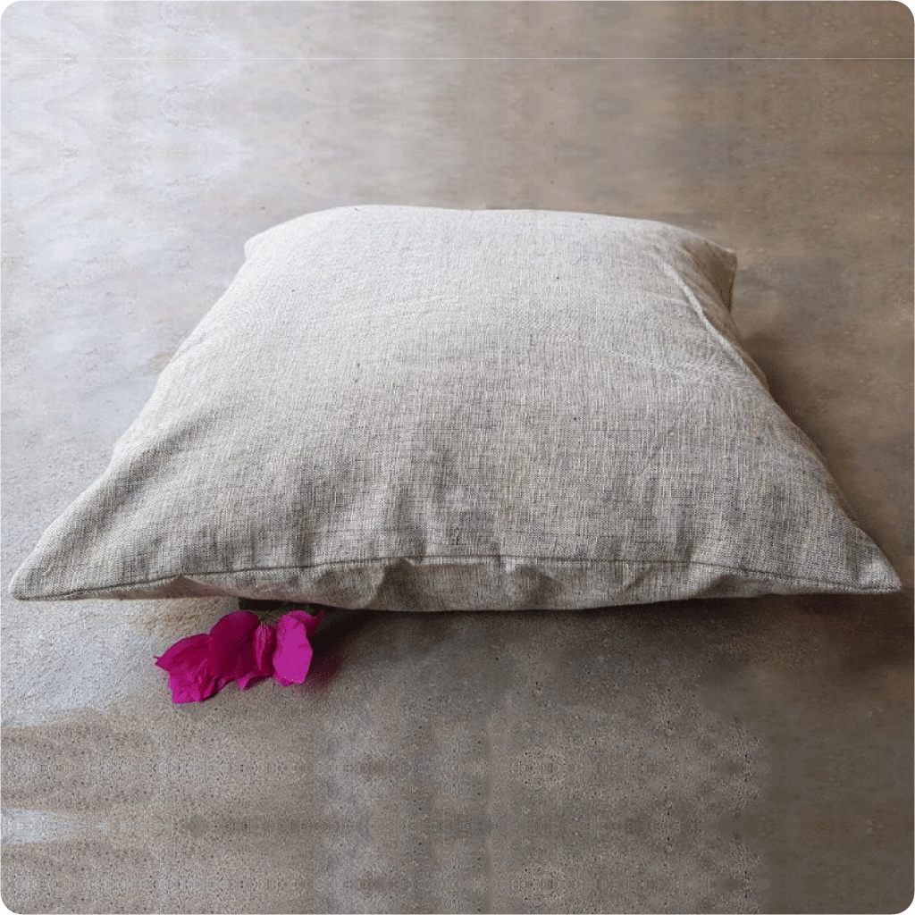 Handwoven Kutch Weave Kala cotton cushion cover
