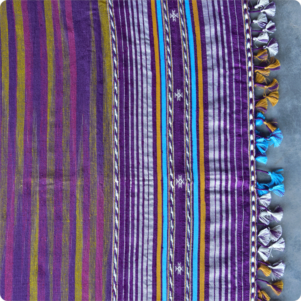 Tangaliya weave Tussar silk Kala cotton Stole