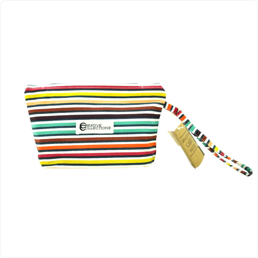 Cotton Canvas Printed Carry pouch with zipper