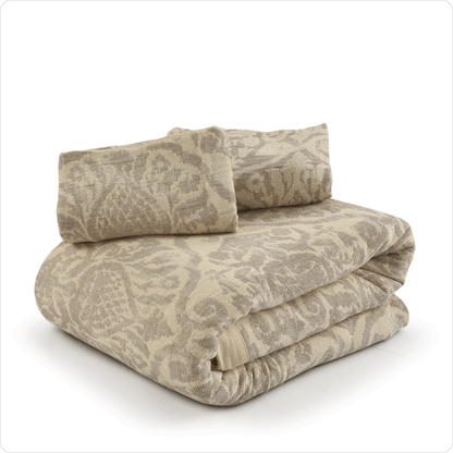 Cambric Floral textured Duvet cover set KING