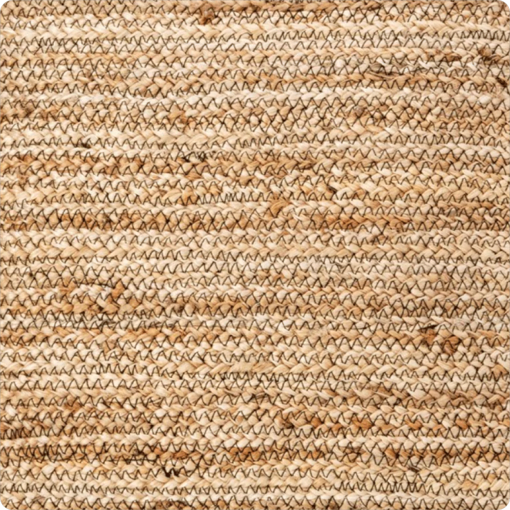 Natural Jute Cushion cover border design