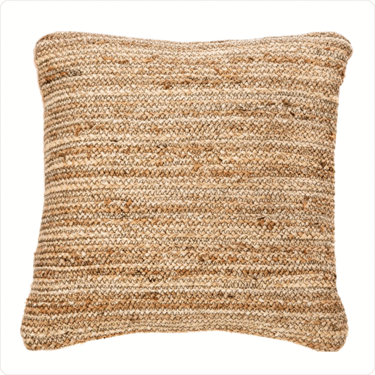Natural Jute Cushion cover (Stripe pattern)