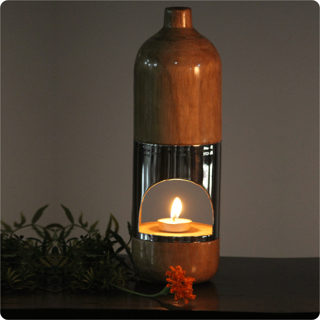 Teak wood Handmade Rustic Wooden Oil Diffuser – homeandglory