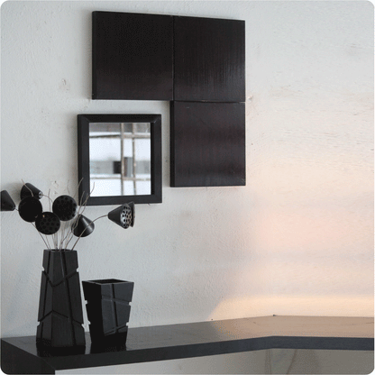 MDF wood and Glass Cut outs Wall Art Décor