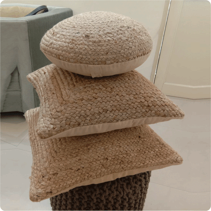 Braided Cushion Ø40cm Round (Filler included)