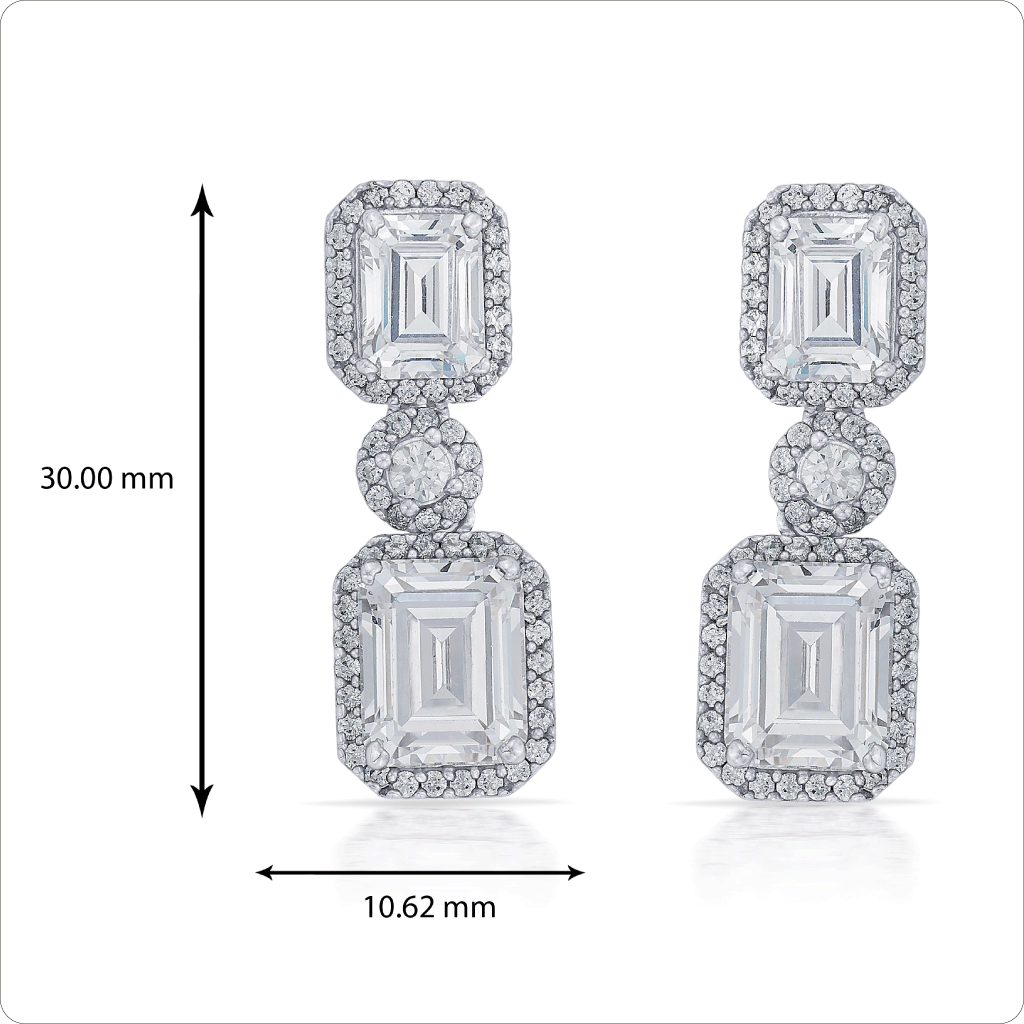 Premium crystal square danging stones