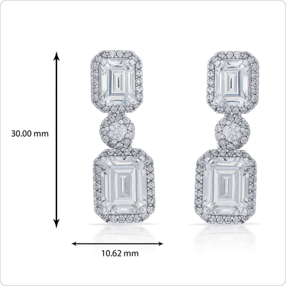 Premium crystal square danging stones