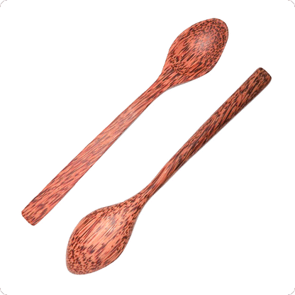 Real coconut wood Spoon set (2 Pack)
