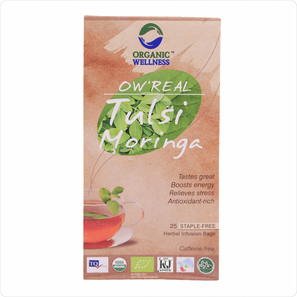 Real Tulsi Moringa Tea Bags