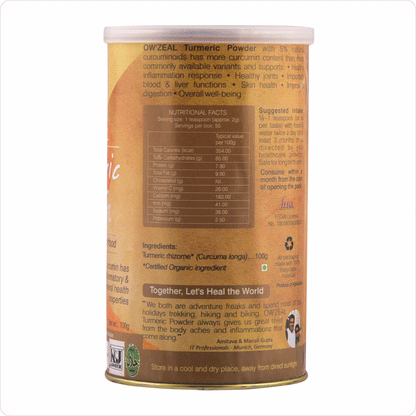 Zeal Turmeric Powder - 5% Curcumin